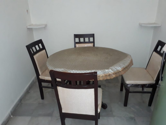 Dining table with 4 chairs & A Fridge