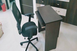Computer table and chair