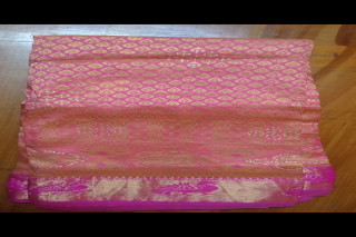 Pink coloured silk saree
